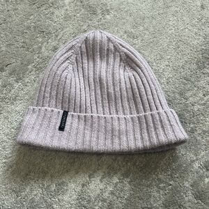 Turtlefur Beanie Hat Wool Blend Womens Lilac Purple One Size Ribbed Winter